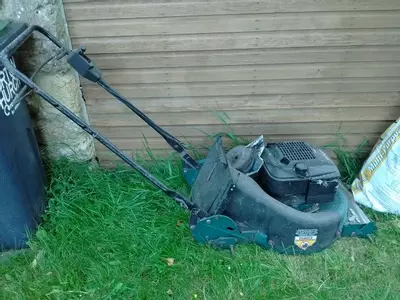 Old mower from shed